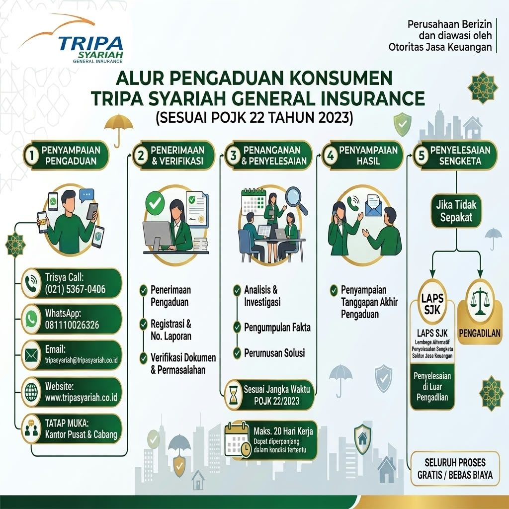 Alur Pengaduan Konsumen Tripa Syariah | Resmi & Gratis