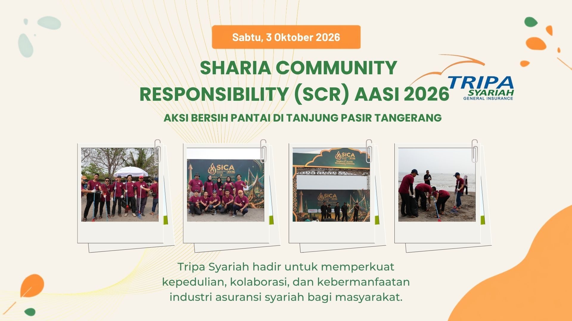 Trisya Hadir dalam Aksi Bersih-Bersih Pantai Bersama AASI dan Pandawara Group